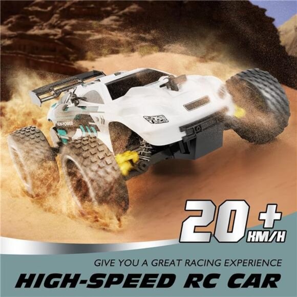 RC Cars Remote Control Car for Kids, 1:18 Scale 20 KM/H 2WD Offroad uggy, 2.4GHz - Picture 3 of 7